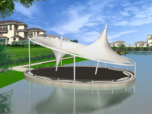 公交站臺膜結構